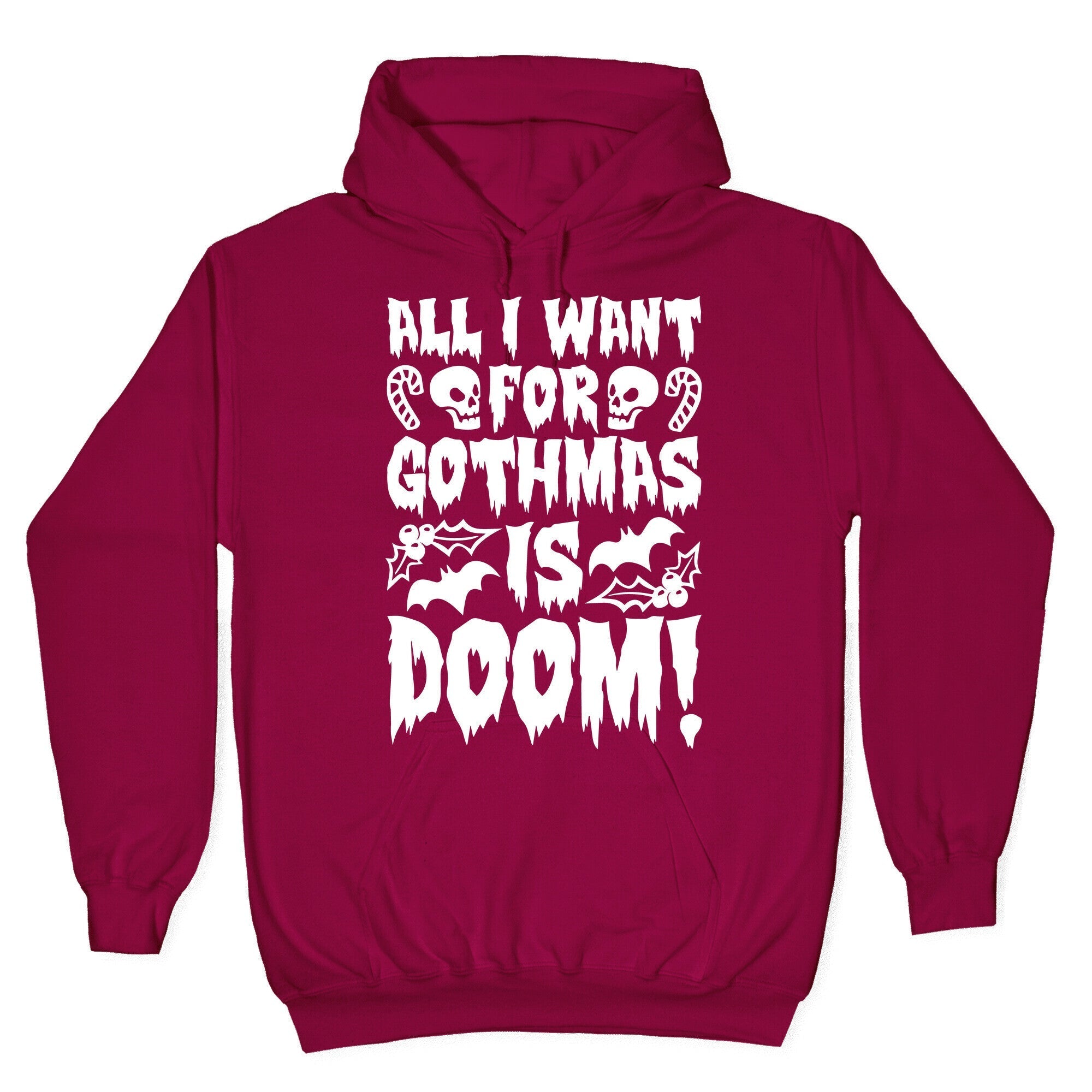 All I Want for Gothmas Is Doom Parody Hoodie T-Shirts, Sweatshirt | PureTeeCo.com (Image 5)