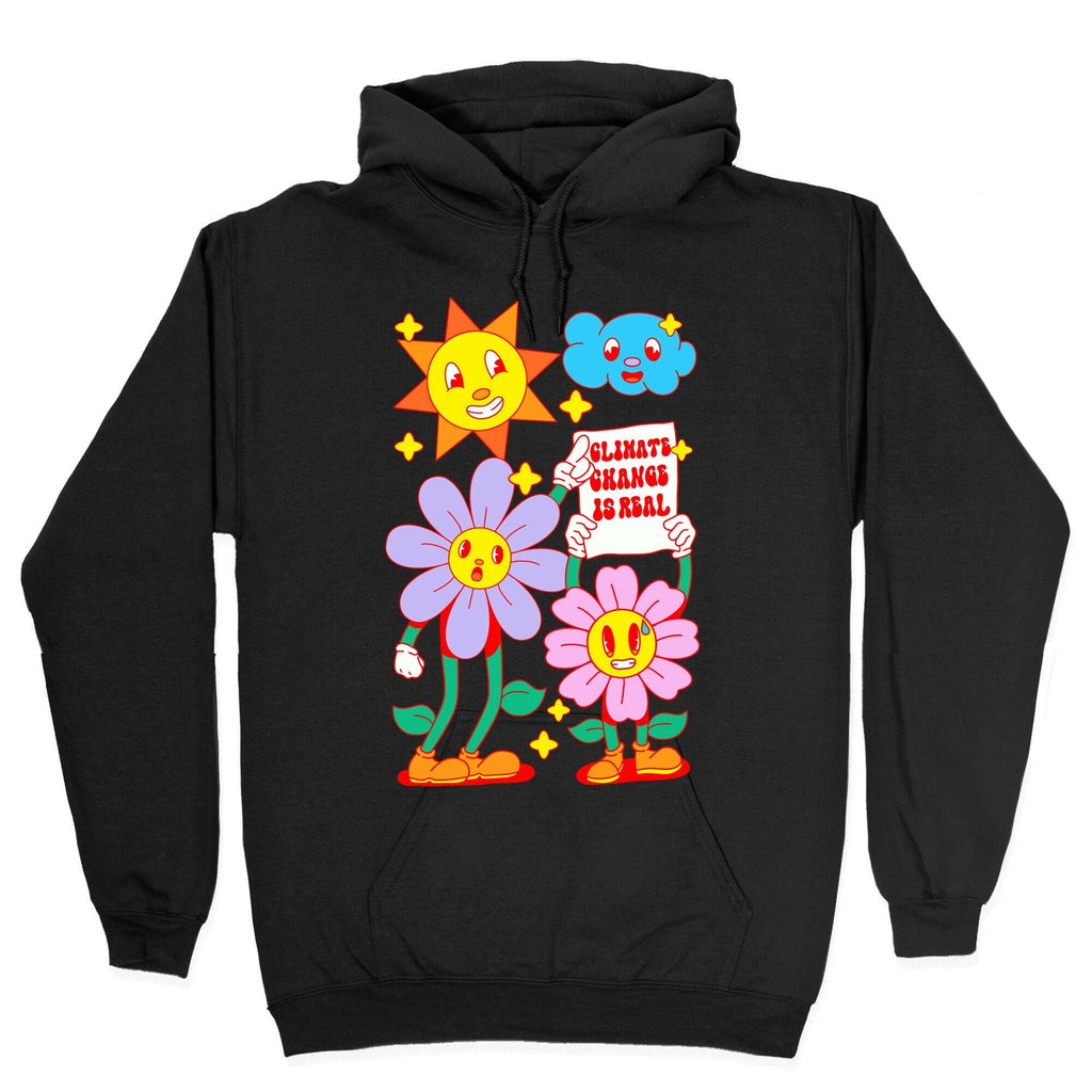 Climate Change Is Real Cartoon Hoodie T-Shirts, Sweatshirt | PureTeeCo.com (Image 2)