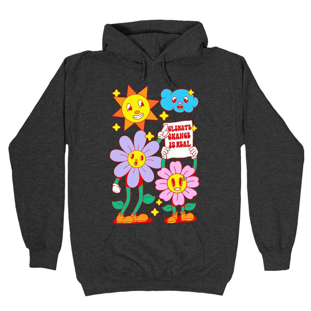 Climate Change Is Real Cartoon Hoodie T-Shirts, Sweatshirt | PureTeeCo.com (Image 3)