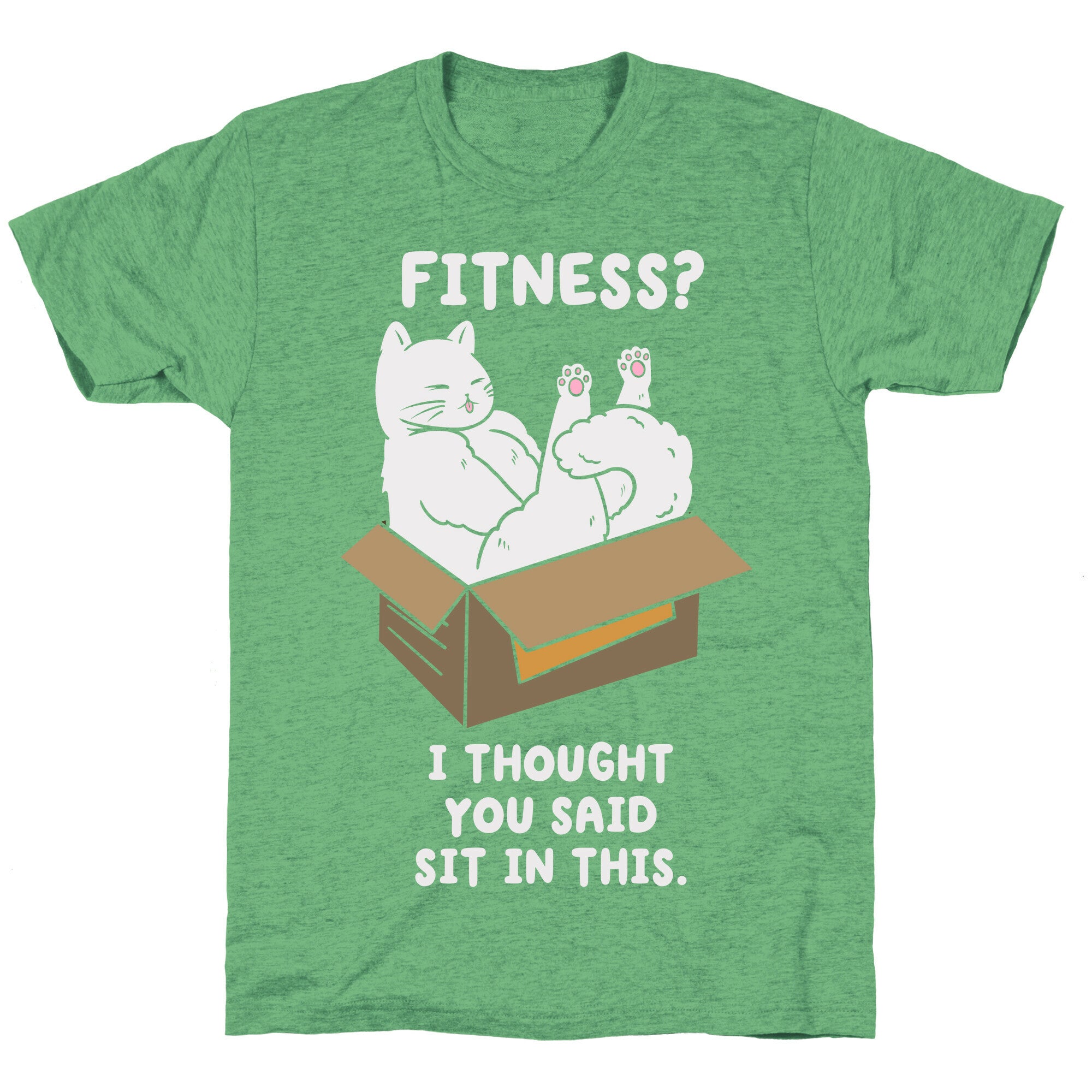 Fitness? I Thought You Said Sit In This. Unisex Triblend Tee Hoodie, Sweatshirt | PureTeeCo.com (Image 2)