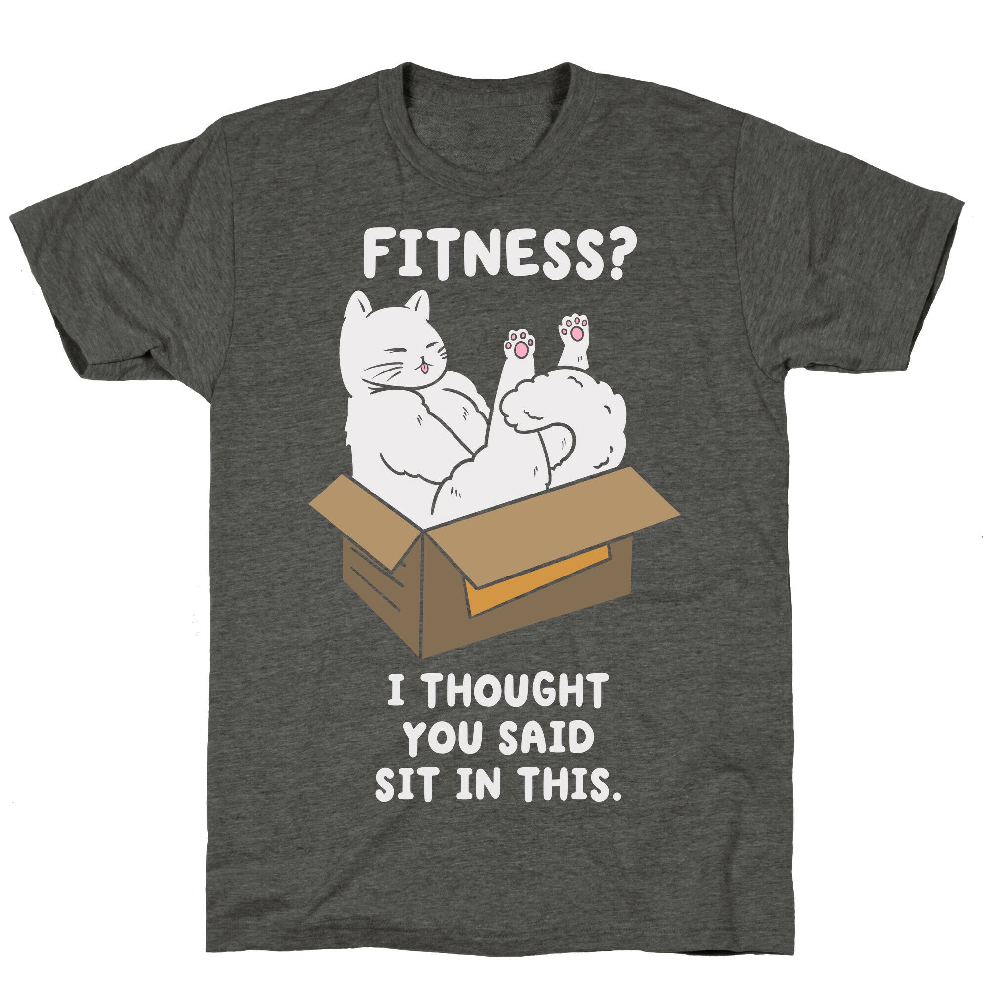 Fitness? I Thought You Said Sit In This. Unisex Triblend Tee Hoodie, Sweatshirt | PureTeeCo.com (Image 3)
