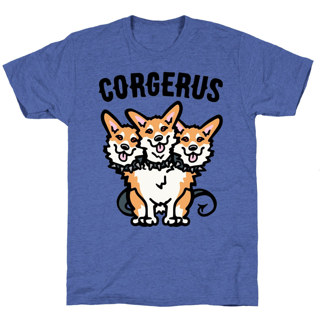 Corgerus Unisex Triblend Tee Hoodie, Sweatshirt | PureTeeCo.com (Image 4)
