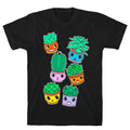 Cute Cartoon Succulents T-Shirt Hoodie, Sweatshirt | PureTeeCo.com (Image 1)