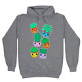 Cute Cartoon Succulents Hoodie T-Shirts, Sweatshirt | PureTeeCo.com (Image 1)