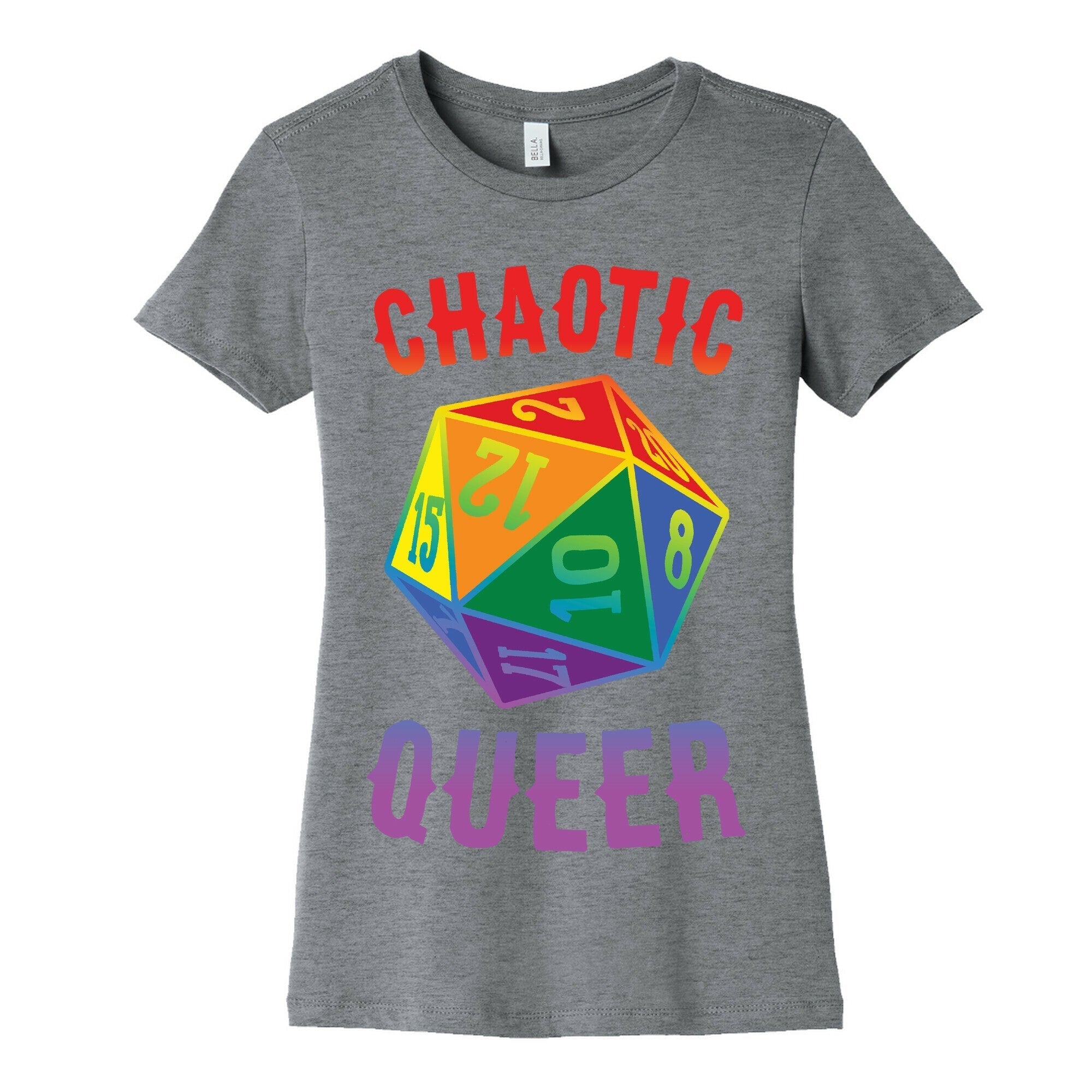 Chaotic Queer Women's Cotton Tee Hoodie, Sweatshirt | PureTeeCo.com (Image 2)