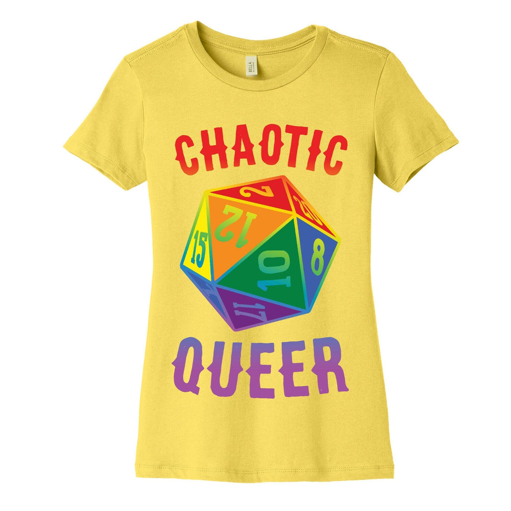 Chaotic Queer Women's Cotton Tee Hoodie, Sweatshirt | PureTeeCo.com (Image 3)