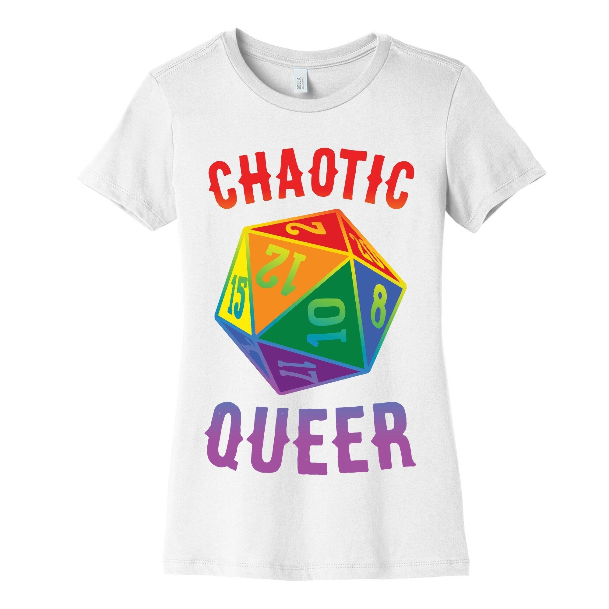 Chaotic Queer Women's Cotton Tee Hoodie, Sweatshirt | PureTeeCo.com (Image 4)