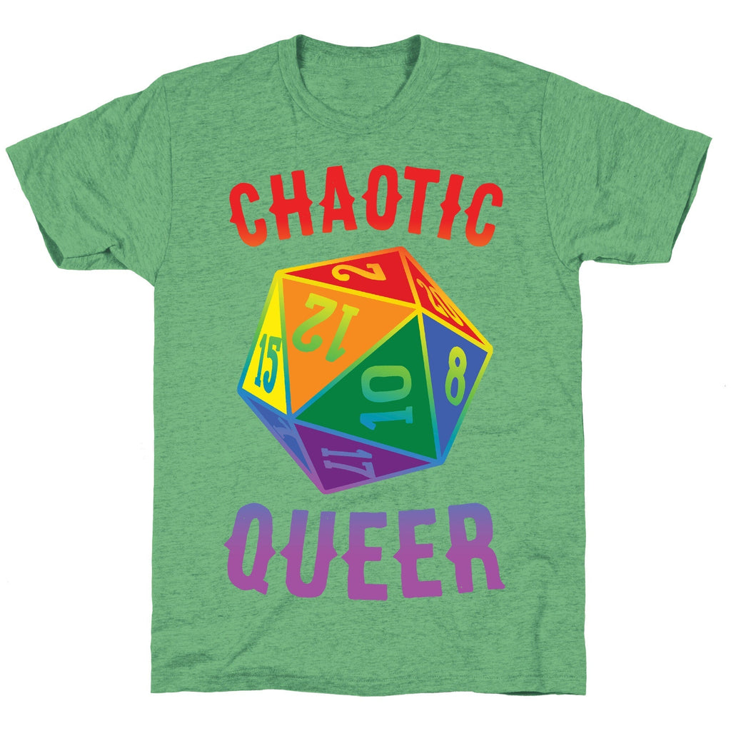 Chaotic Queer Unisex Triblend Tee Hoodie, Sweatshirt | PureTeeCo.com (Image 1)