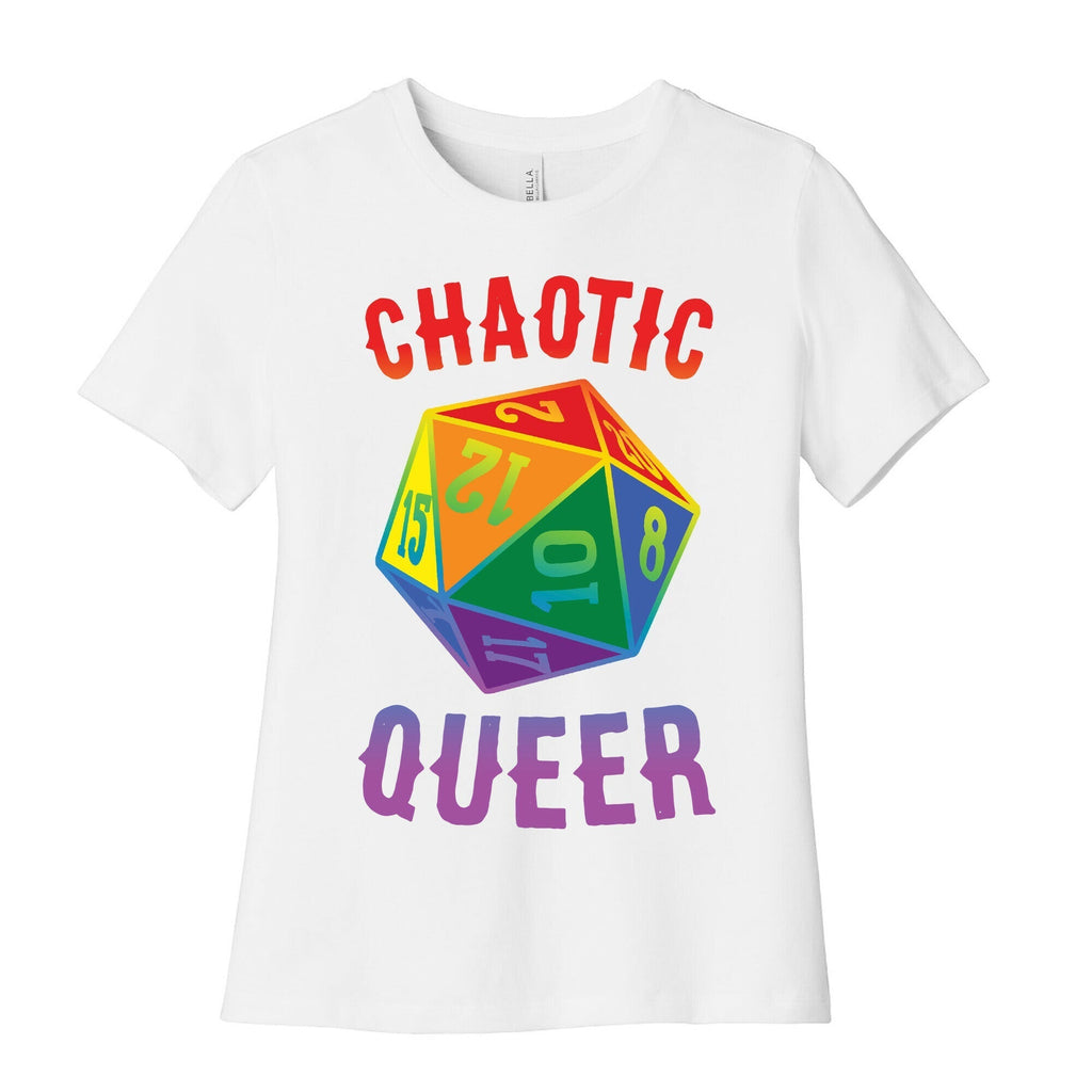 Chaotic Queer Women's Cotton Tee Hoodie, Sweatshirt | PureTeeCo.com (Image 1)