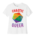 Chaotic Queer Women's Cotton Tee Hoodie, Sweatshirt | PureTeeCo.com (Image 1)
