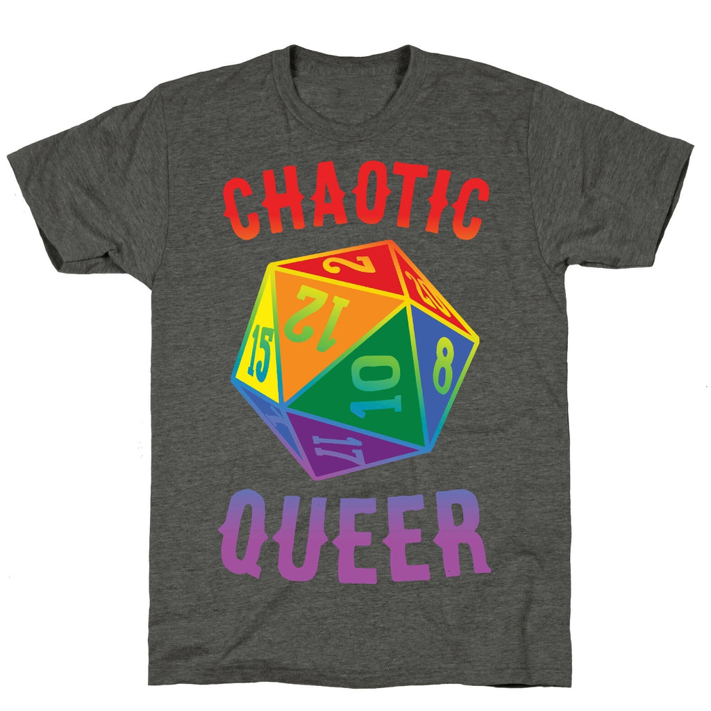 Chaotic Queer Unisex Triblend Tee Style001 Hoodie, Sweatshirt | PureTeeCo.com (Image 3)