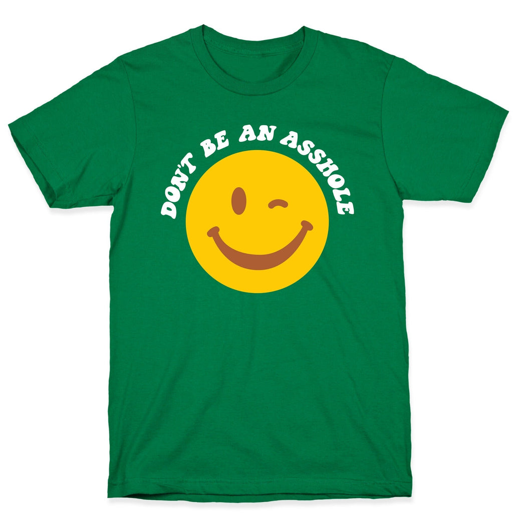 Don't Be An Asshole Winking Smiley T-Shirt Style001 Hoodie, Sweatshirt | PureTeeCo.com (Image 3)