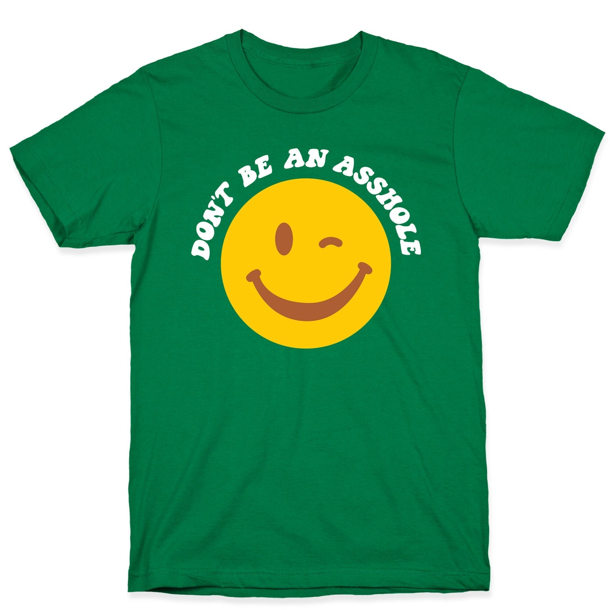 Don't Be An Asshole Winking Smiley T-Shirt Style001 Hoodie, Sweatshirt | PureTeeCo.com (Image 3)