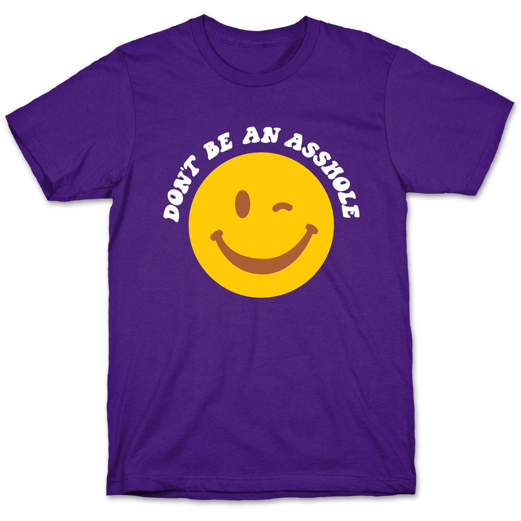 Don't Be An Asshole Winking Smiley T-Shirt Style001 Hoodie, Sweatshirt | PureTeeCo.com (Image 5)