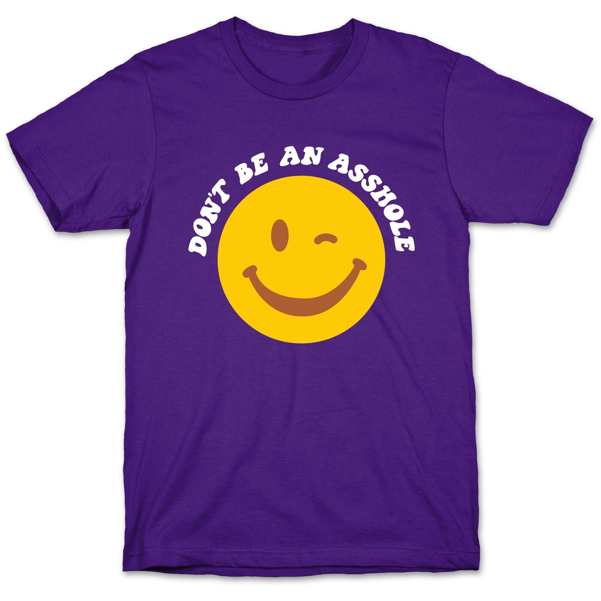 Don't Be An Asshole Winking Smiley T-Shirt Style001 Hoodie, Sweatshirt | PureTeeCo.com (Image 5)