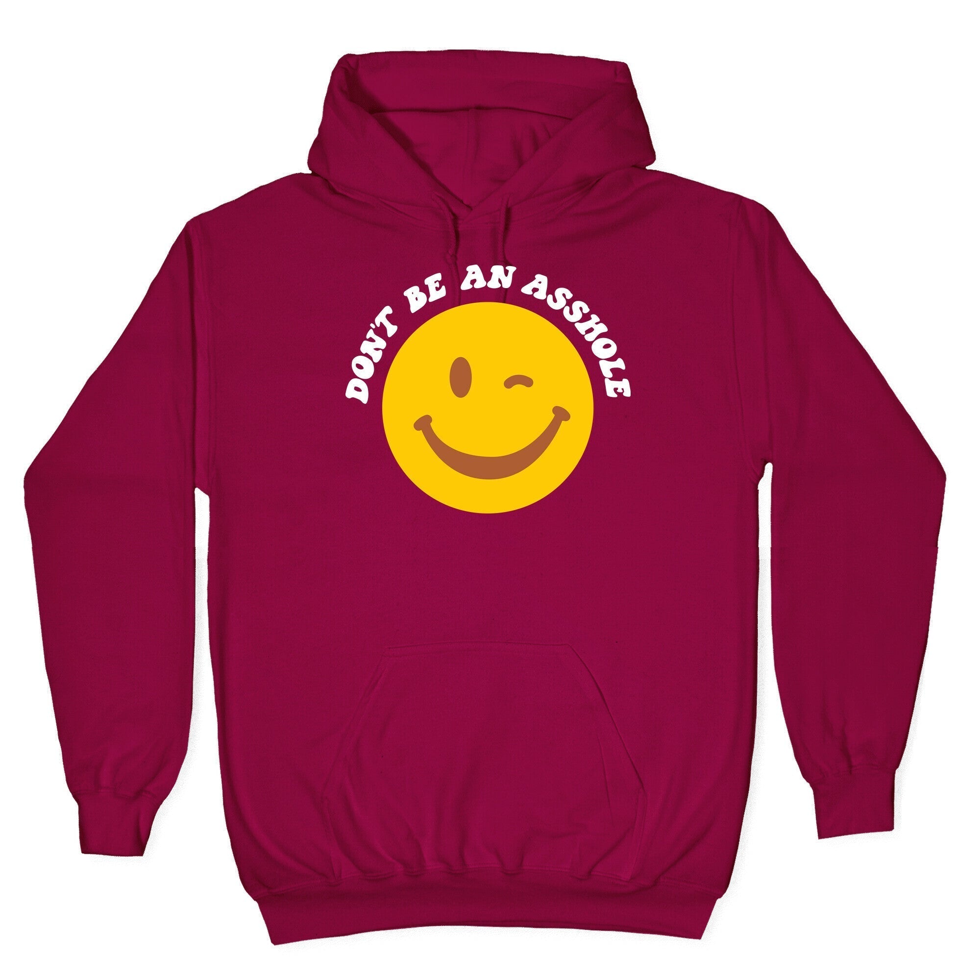 Don't Be An Asshole Winking Smiley Hoodie T-Shirts, Sweatshirt | PureTeeCo.com (Image 5)