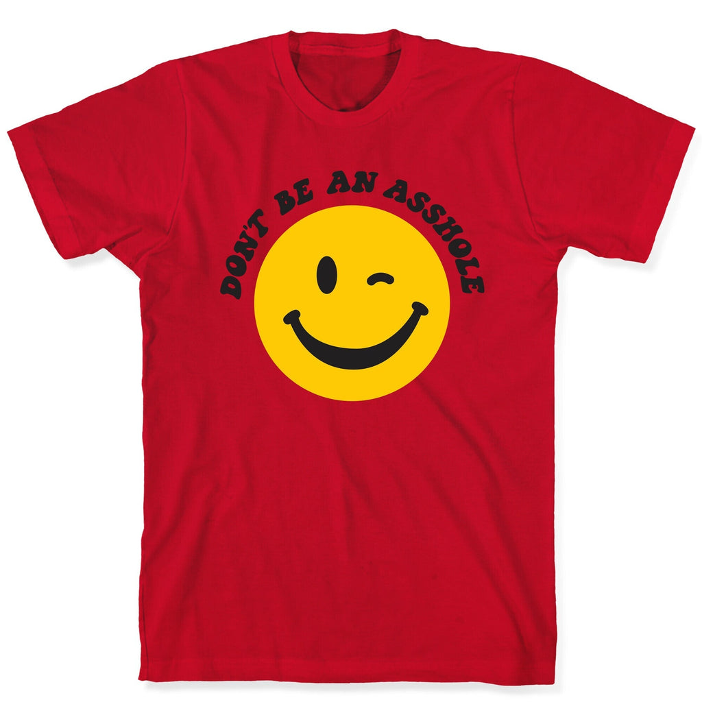 Don't Be An Asshole Winking Smiley T-Shirt Hoodie, Sweatshirt | PureTeeCo.com (Image 5)