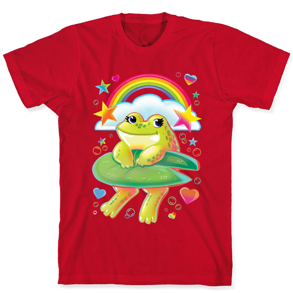 90's Rainbow Frog T-Shirt Hoodie, Sweatshirt | PureTeeCo.com (Image 5)