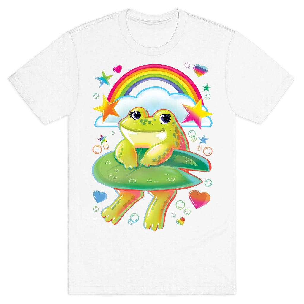90's Rainbow Frog T-Shirt Hoodie, Sweatshirt | PureTeeCo.com (Image 2)