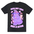 Cute But Will Hex a Bitch Cat Unisex Triblend Tee Hoodie, Sweatshirt | PureTeeCo.com (Image 1)