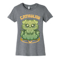 Cathulhu Women's Cotton Tee Hoodie, Sweatshirt | PureTeeCo.com (Image 1)