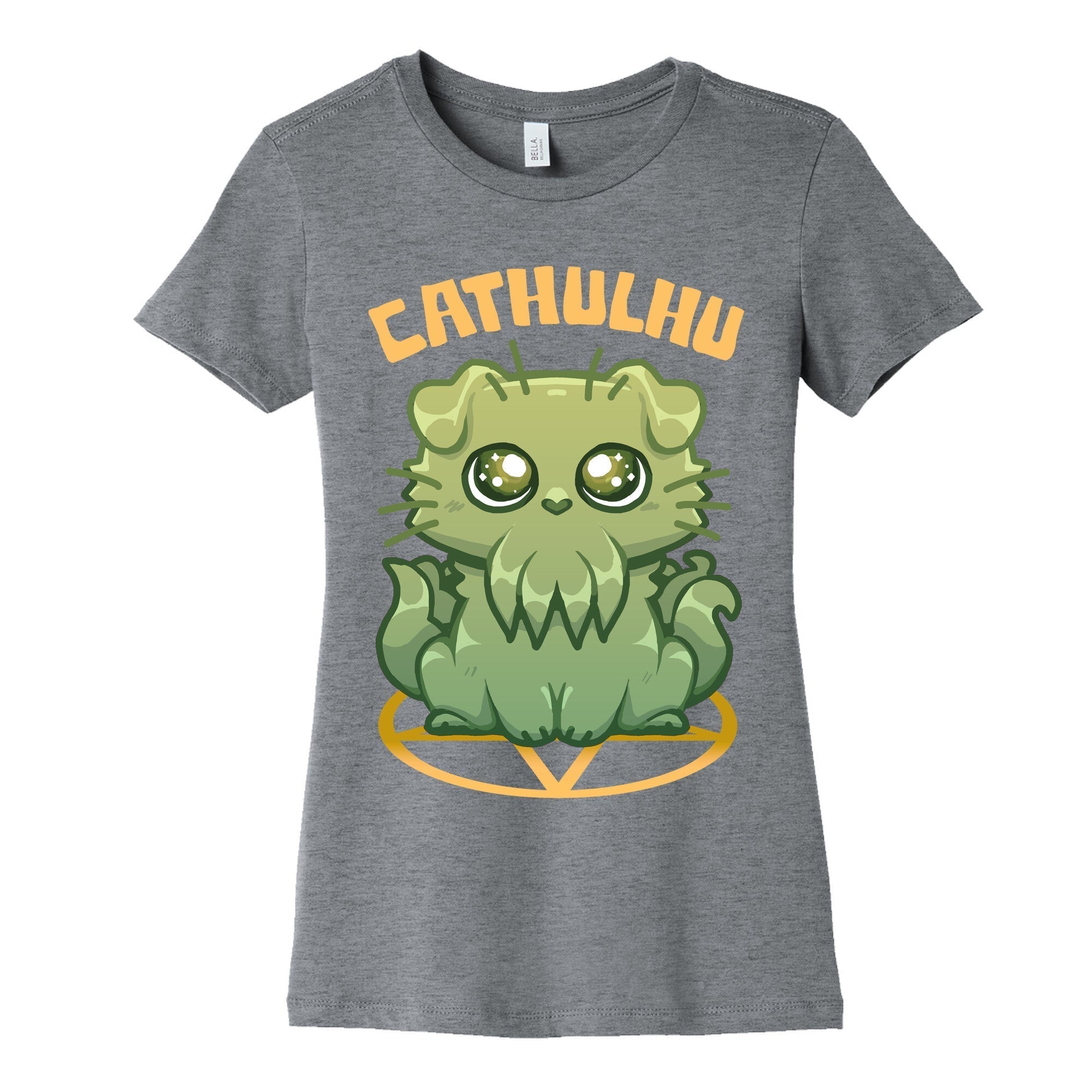 Cathulhu Women's Cotton Tee Hoodie, Sweatshirt | PureTeeCo.com (Image 1)