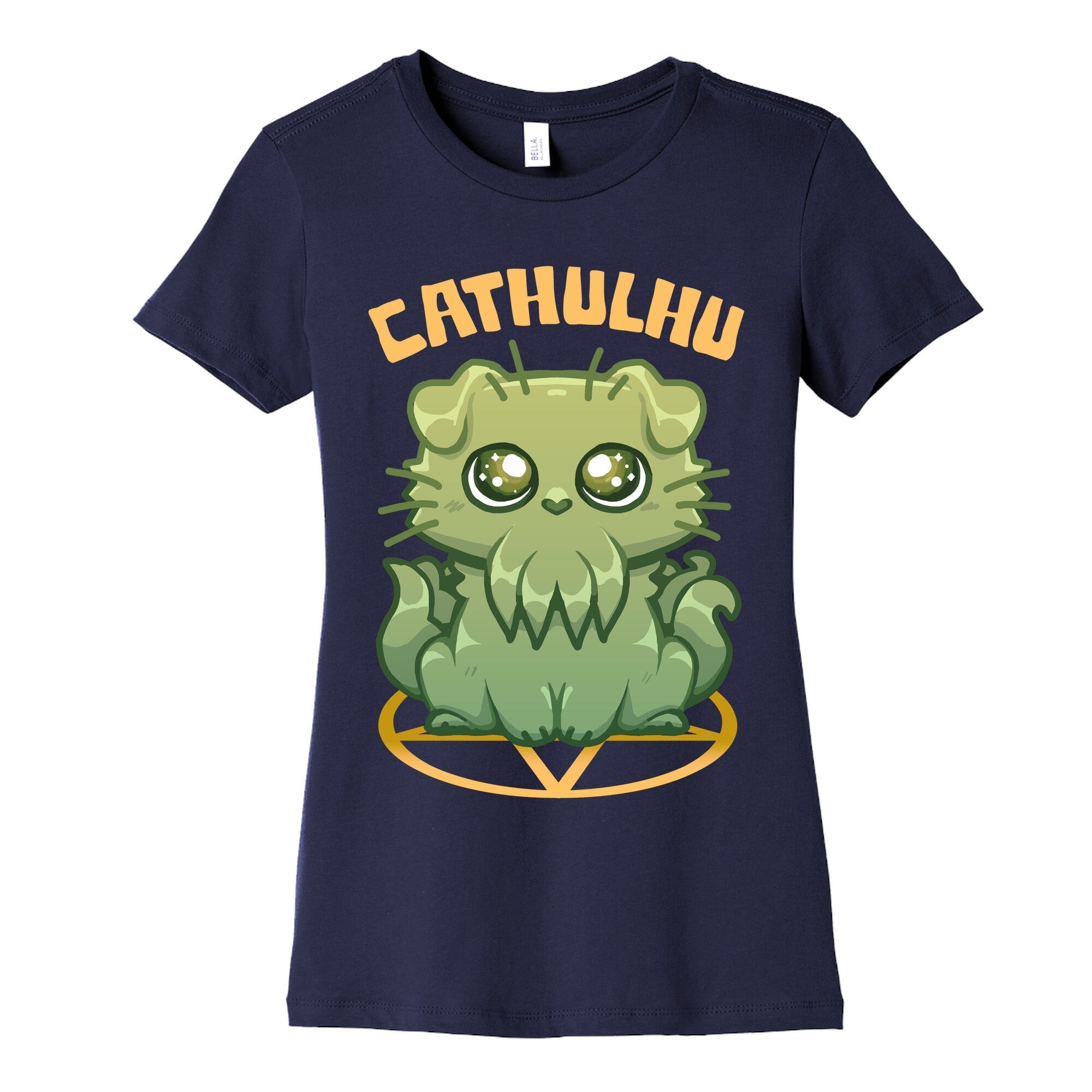 Cathulhu Women's Cotton Tee Hoodie, Sweatshirt | PureTeeCo.com (Image 5)