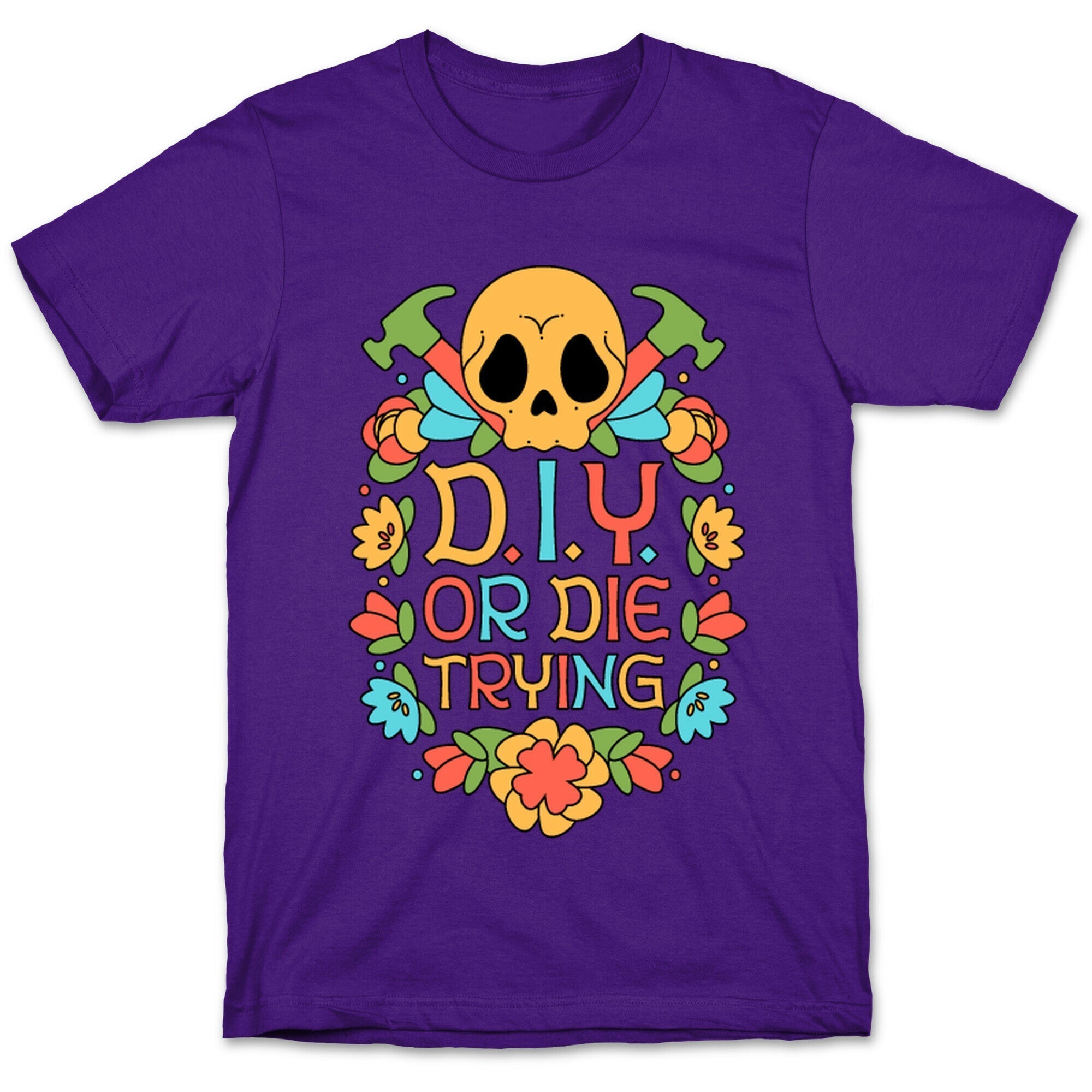 D.I.Y. Or Die Trying  T-Shirt Hoodie, Sweatshirt | PureTeeCo.com (Image 5)