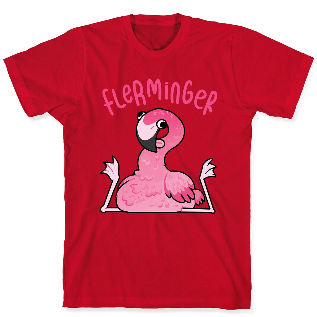 Derpy Flamingo Flerminger T-Shirt Hoodie, Sweatshirt | PureTeeCo.com (Image 5)
