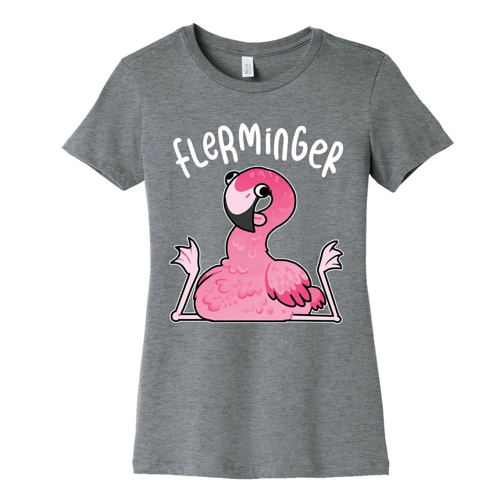 Derpy Flamingo Flerminger Women's Cotton Tee Style001 Hoodie, Sweatshirt | PureTeeCo.com (Image 1)
