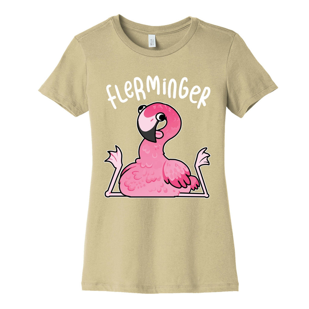 Derpy Flamingo Flerminger Women's Cotton Tee Style001 Hoodie, Sweatshirt | PureTeeCo.com (Image 4)