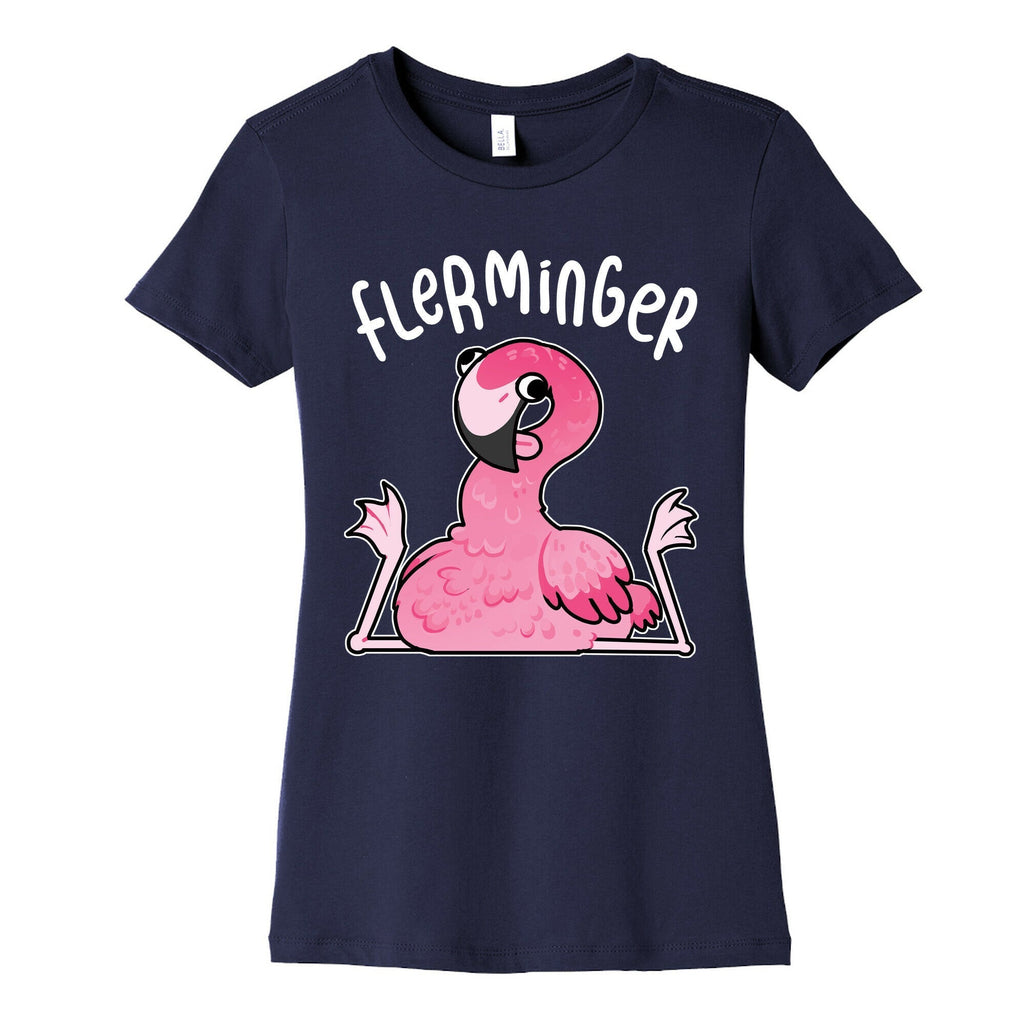 Derpy Flamingo Flerminger Women's Cotton Tee Style001 Hoodie, Sweatshirt | PureTeeCo.com (Image 5)