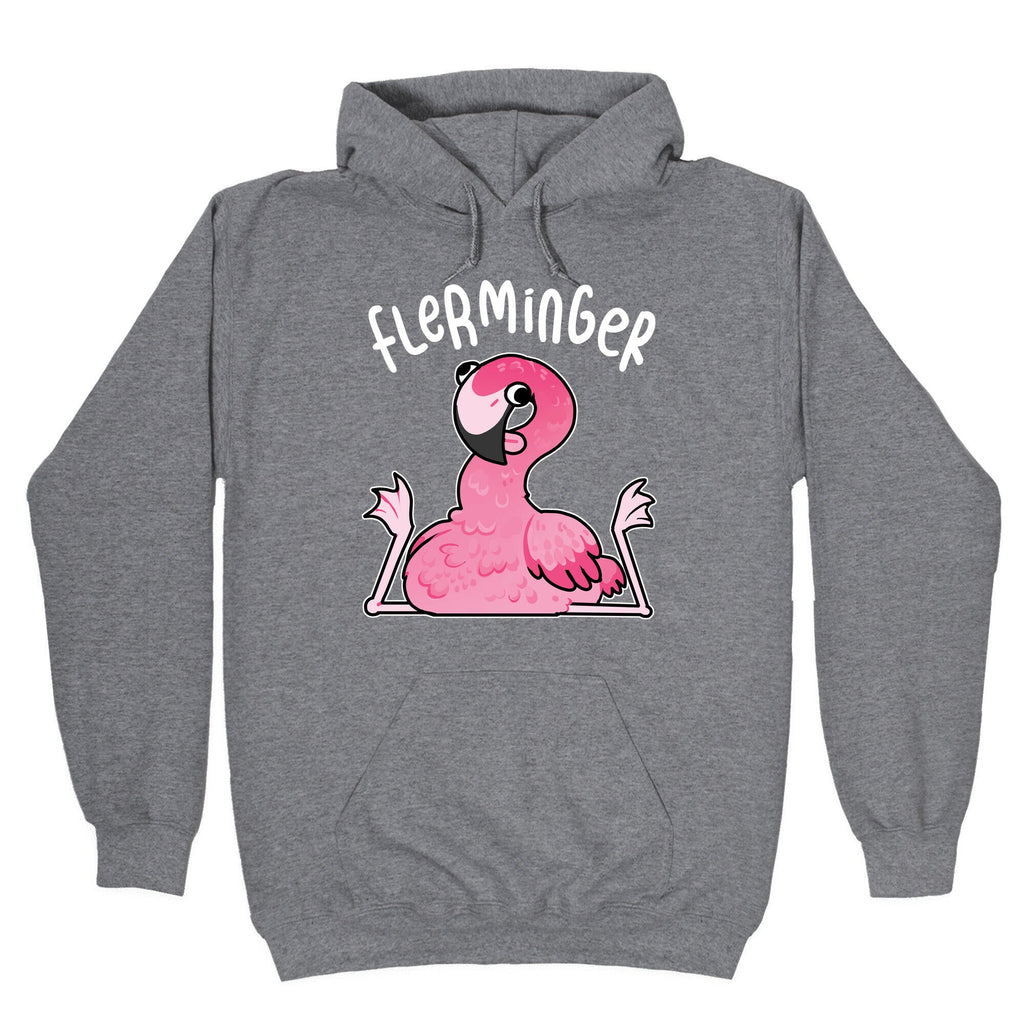 Derpy Flamingo Flerminger Hoodie T-Shirts, Sweatshirt | PureTeeCo.com (Image 1)