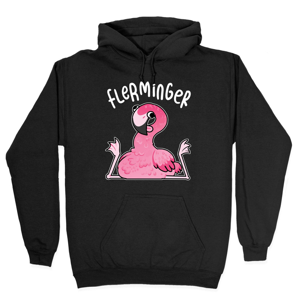 Derpy Flamingo Flerminger Hoodie T-Shirts, Sweatshirt | PureTeeCo.com (Image 2)
