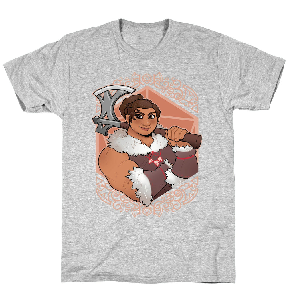 DnD Princesses: Luisa Barbarian T-Shirt Hoodie, Sweatshirt | PureTeeCo.com (Image 2)