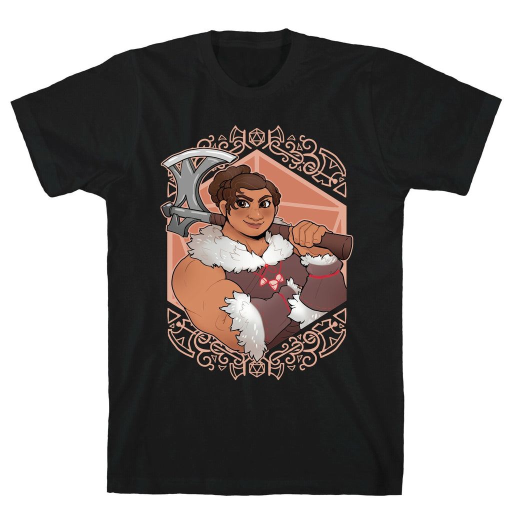 DnD Princesses: Luisa Barbarian T-Shirt Hoodie, Sweatshirt | PureTeeCo.com (Image 1)