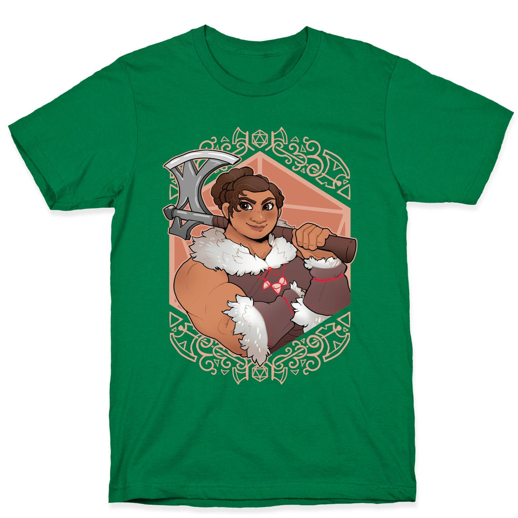 DnD Princesses: Luisa Barbarian T-Shirt Hoodie, Sweatshirt | PureTeeCo.com (Image 3)