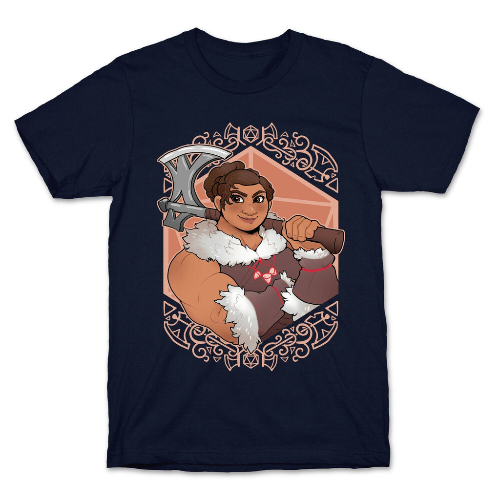 DnD Princesses: Luisa Barbarian T-Shirt Hoodie, Sweatshirt | PureTeeCo.com (Image 4)