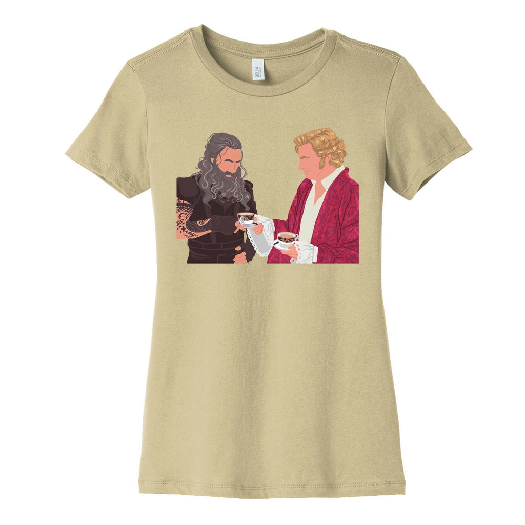 Blackbeard and Stede Bonnet Women's Cotton Tee Hoodie, Sweatshirt | PureTeeCo.com (Image 4)