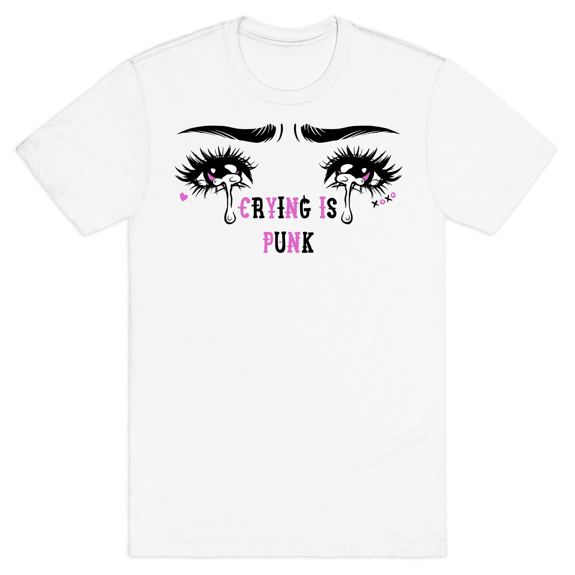 Crying Is Punk T-Shirt Hoodie, Sweatshirt | PureTeeCo.com (Image 2)