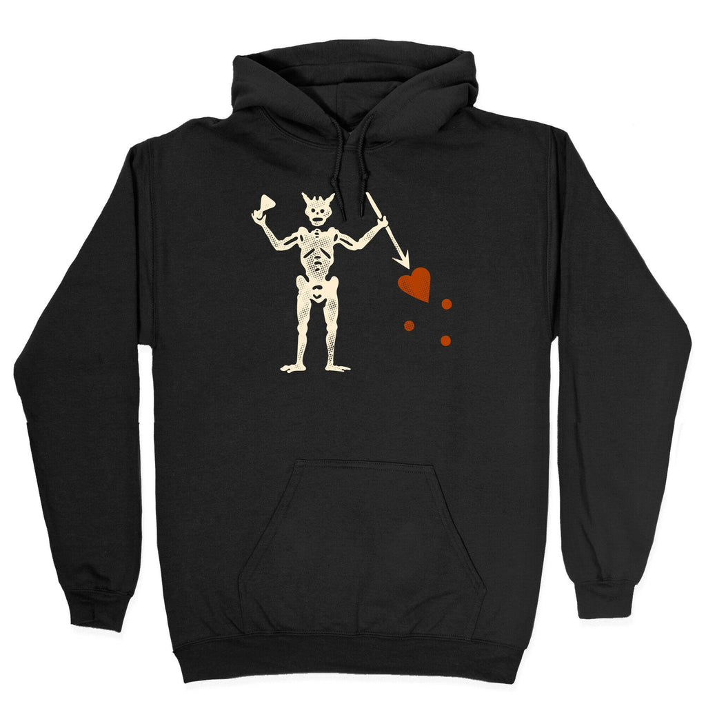 Blackbeard Flag Hoodie T-Shirts, Sweatshirt | PureTeeCo.com (Image 2)