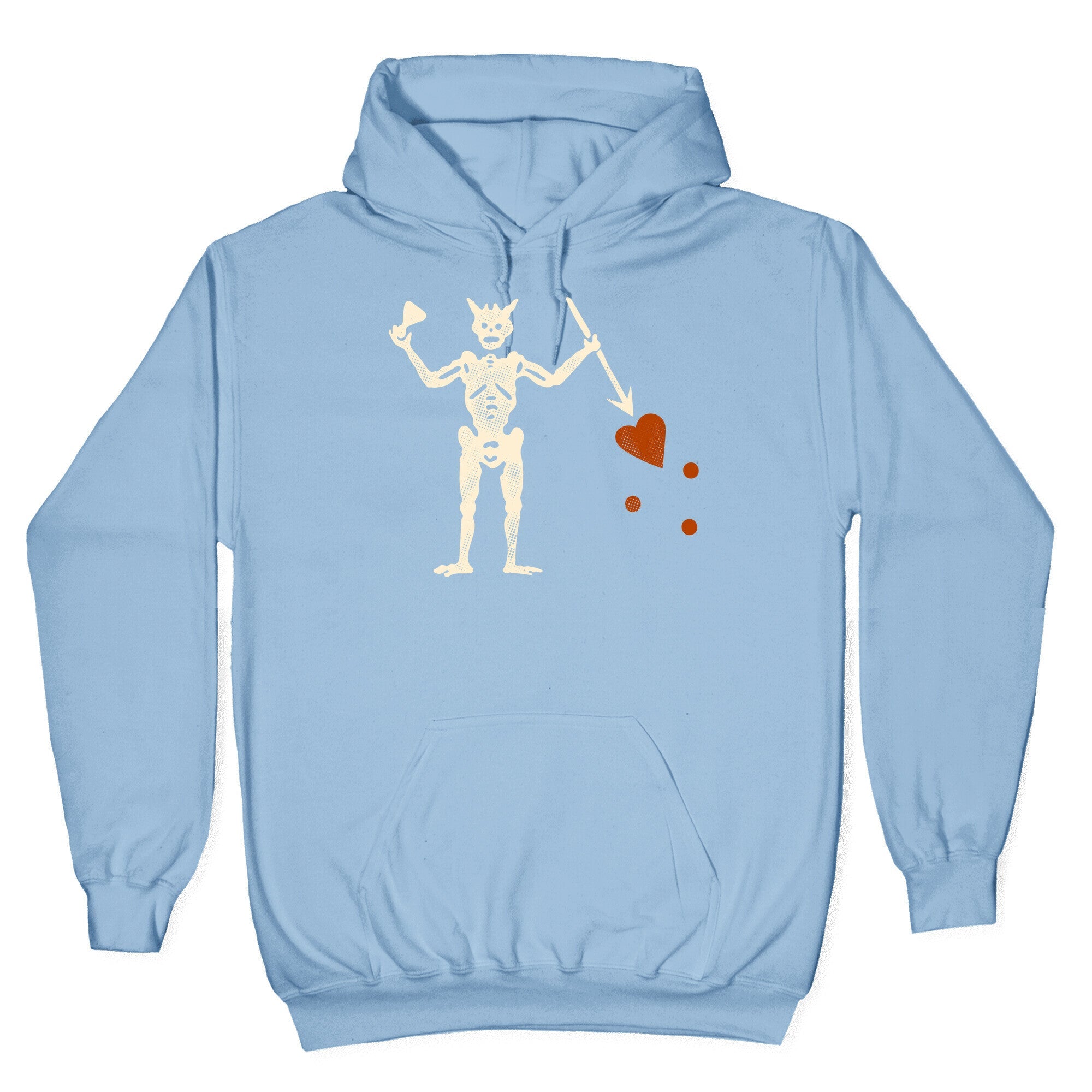 Blackbeard Flag Hoodie T-Shirts, Sweatshirt | PureTeeCo.com (Image 4)
