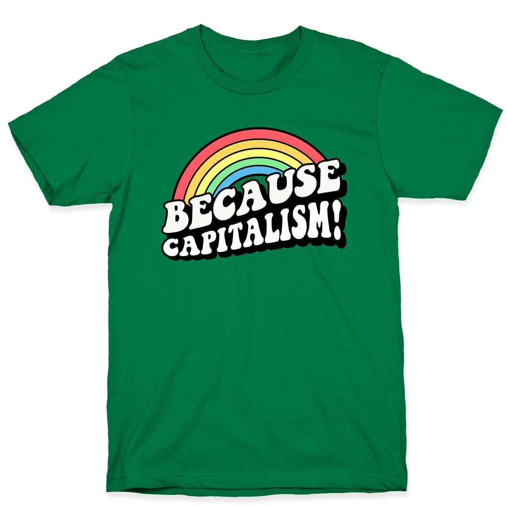 Because Capitalism T-Shirt Hoodie, Sweatshirt | PureTeeCo.com (Image 3)