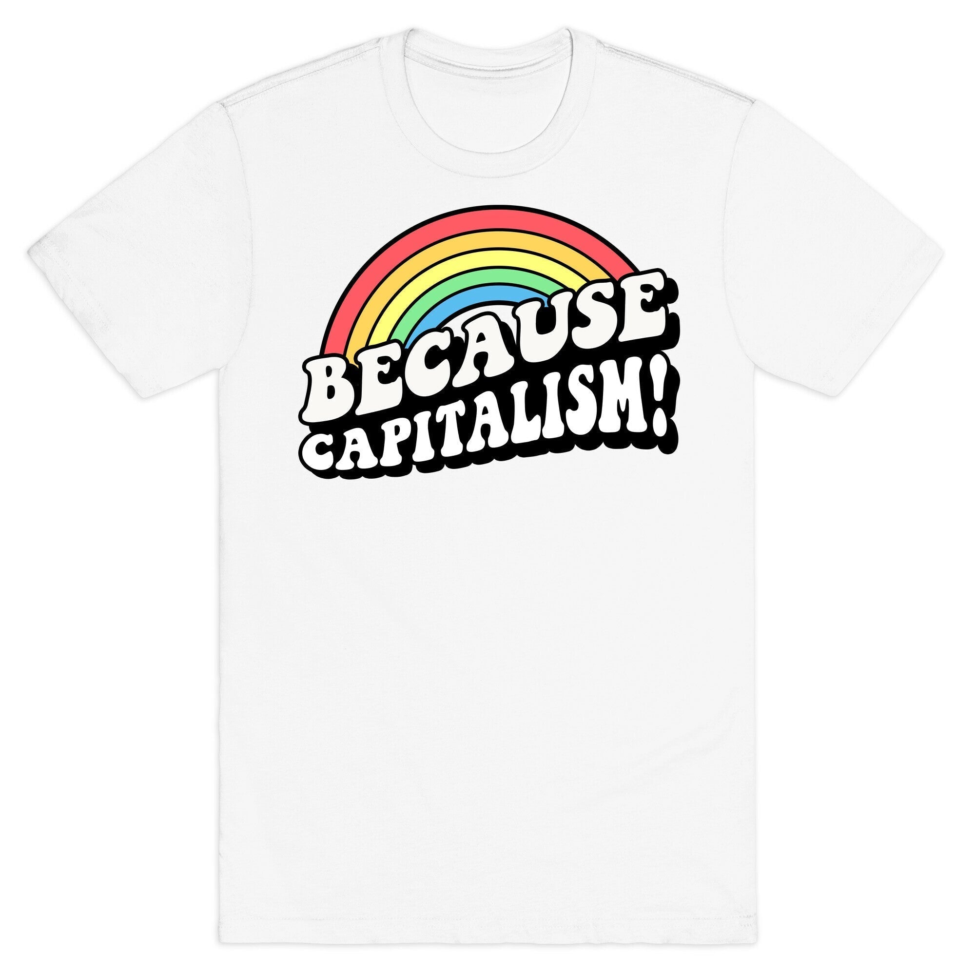Because Capitalism T-Shirt Hoodie, Sweatshirt | PureTeeCo.com (Image 2)