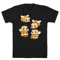 Cute Cubic Bee Pattern T-Shirt Hoodie, Sweatshirt | PureTeeCo.com (Image 1)