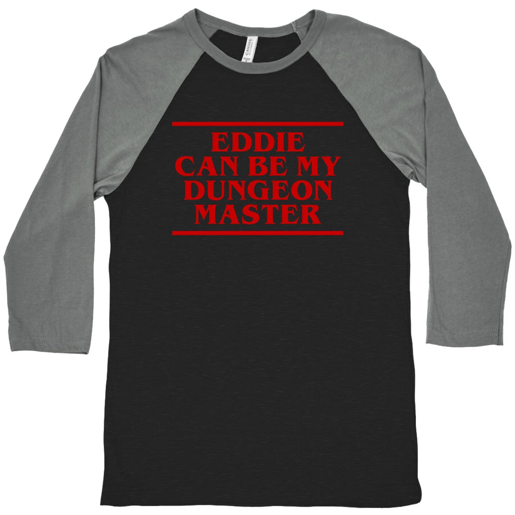 Eddie Can be My Dungeon MAster Baseball Tee Hoodie, Sweatshirt | PureTeeCo.com (Image 3)