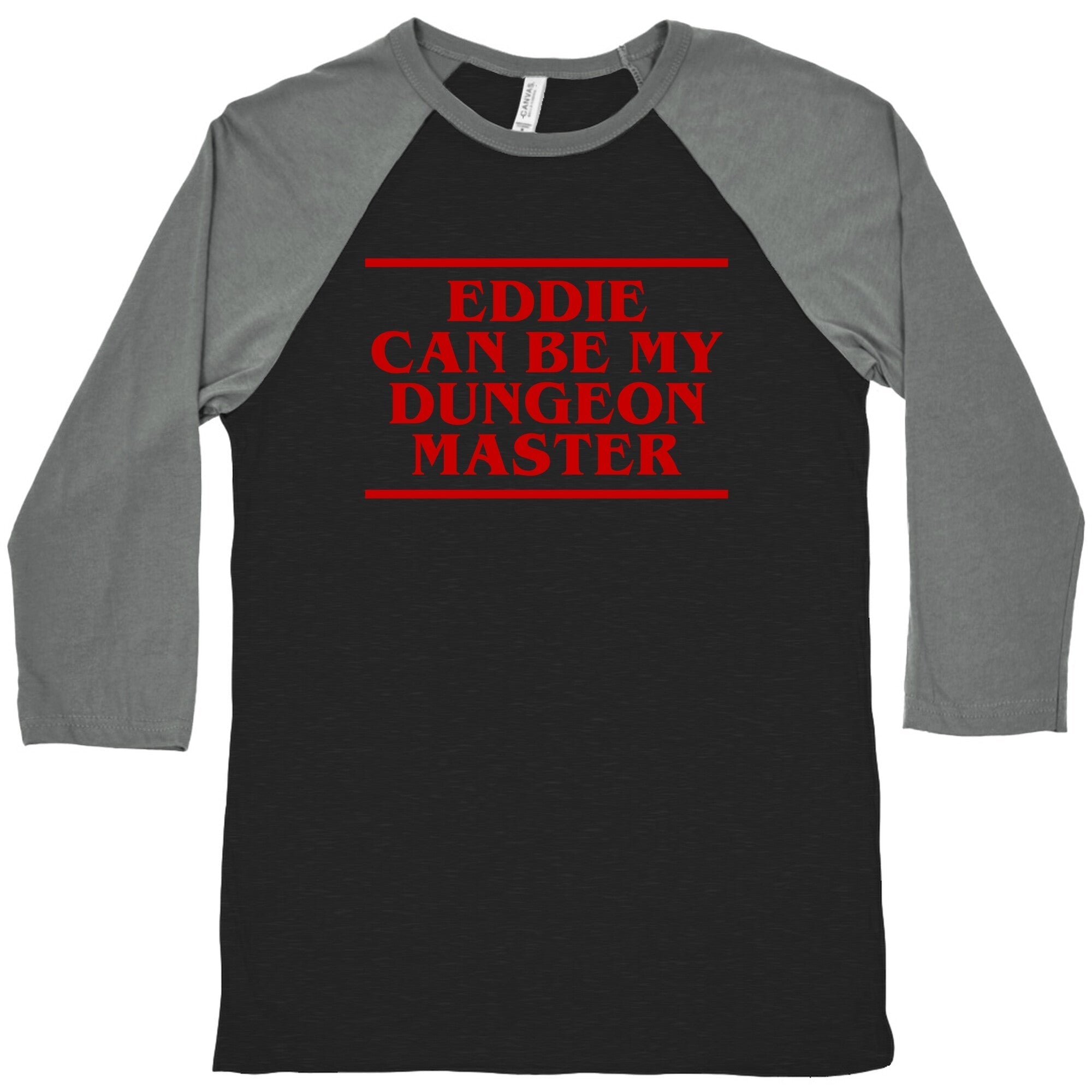 Eddie Can be My Dungeon MAster Baseball Tee Hoodie, Sweatshirt | PureTeeCo.com (Image 3)