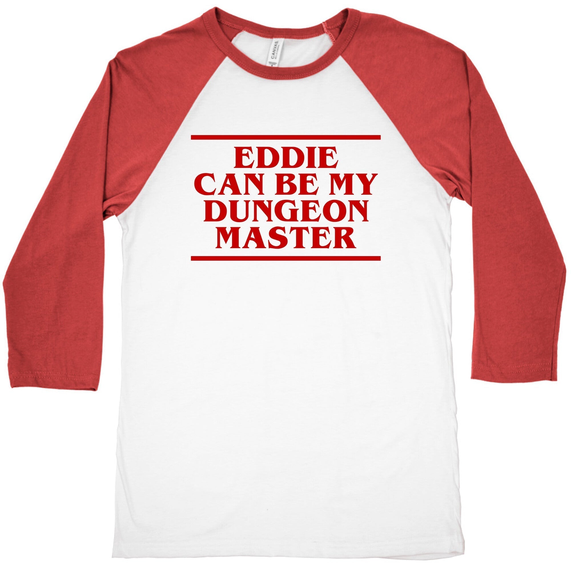 Eddie Can be My Dungeon MAster Baseball Tee Hoodie, Sweatshirt | PureTeeCo.com (Image 2)