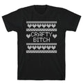 Crafty Bitch Knitting Pattern T-Shirt Hoodie, Sweatshirt | PureTeeCo.com (Image 1)