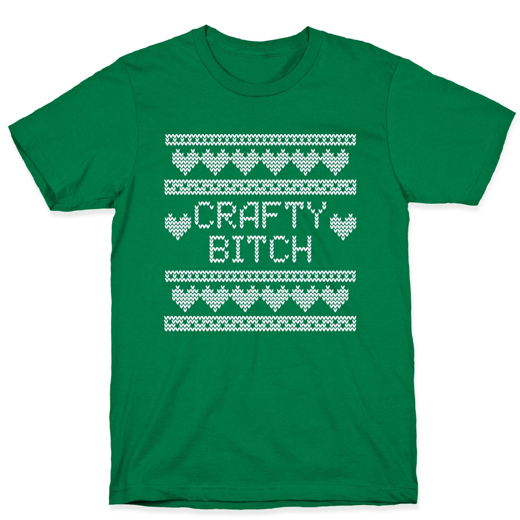 Crafty Bitch Knitting Pattern T-Shirt Hoodie, Sweatshirt | PureTeeCo.com (Image 3)